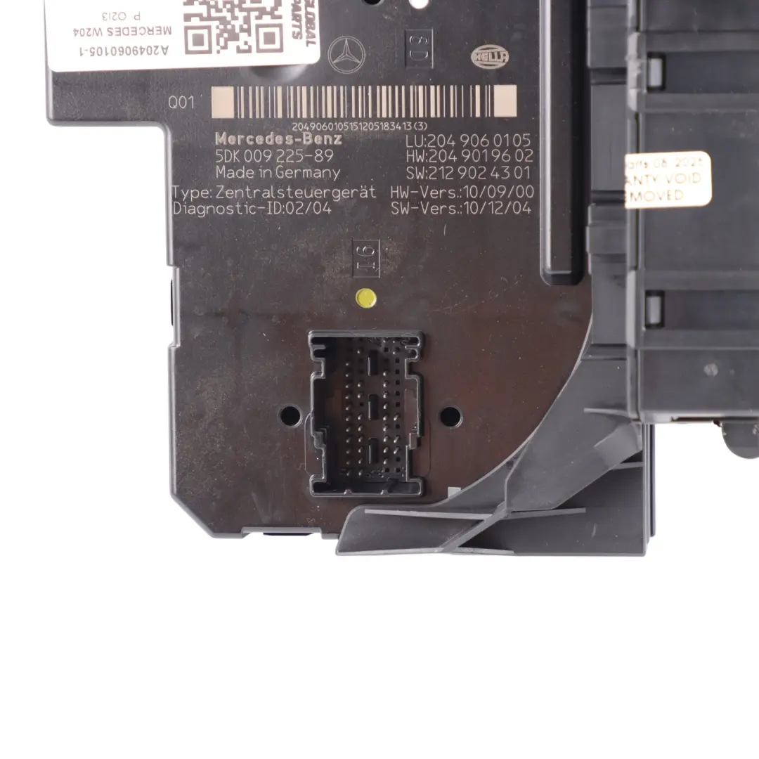 Mercedes W204 SAM Modulo Controllo Scatola Fusibili Relè Posteriore - SKU A2049060105-1 - Numero di parte A2049060105