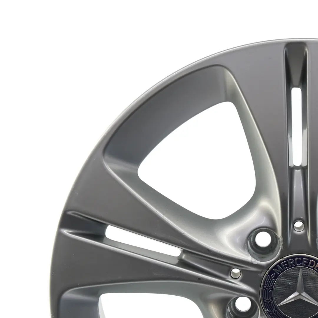 Mercedes W205 Silver Wheel Alloy Rim 5 Double Spoke 17" 7J ET:48,5 - SKU A2054014300-1 - Part number A2054014300