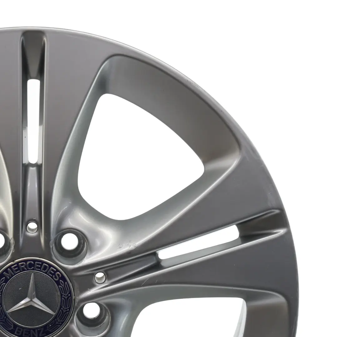 Mercedes W205 Silver Wheel Alloy Rim 5 Double Spoke 17" 7J ET:48,5 - SKU A2054014300-1 - Part number A2054014300