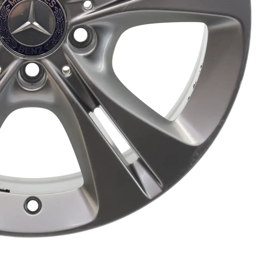 Mercedes W205 Silver Wheel Alloy Rim 5 Double Spoke 17" 7J ET:48,5 - SKU A2054014300-1 - Part number A2054014300