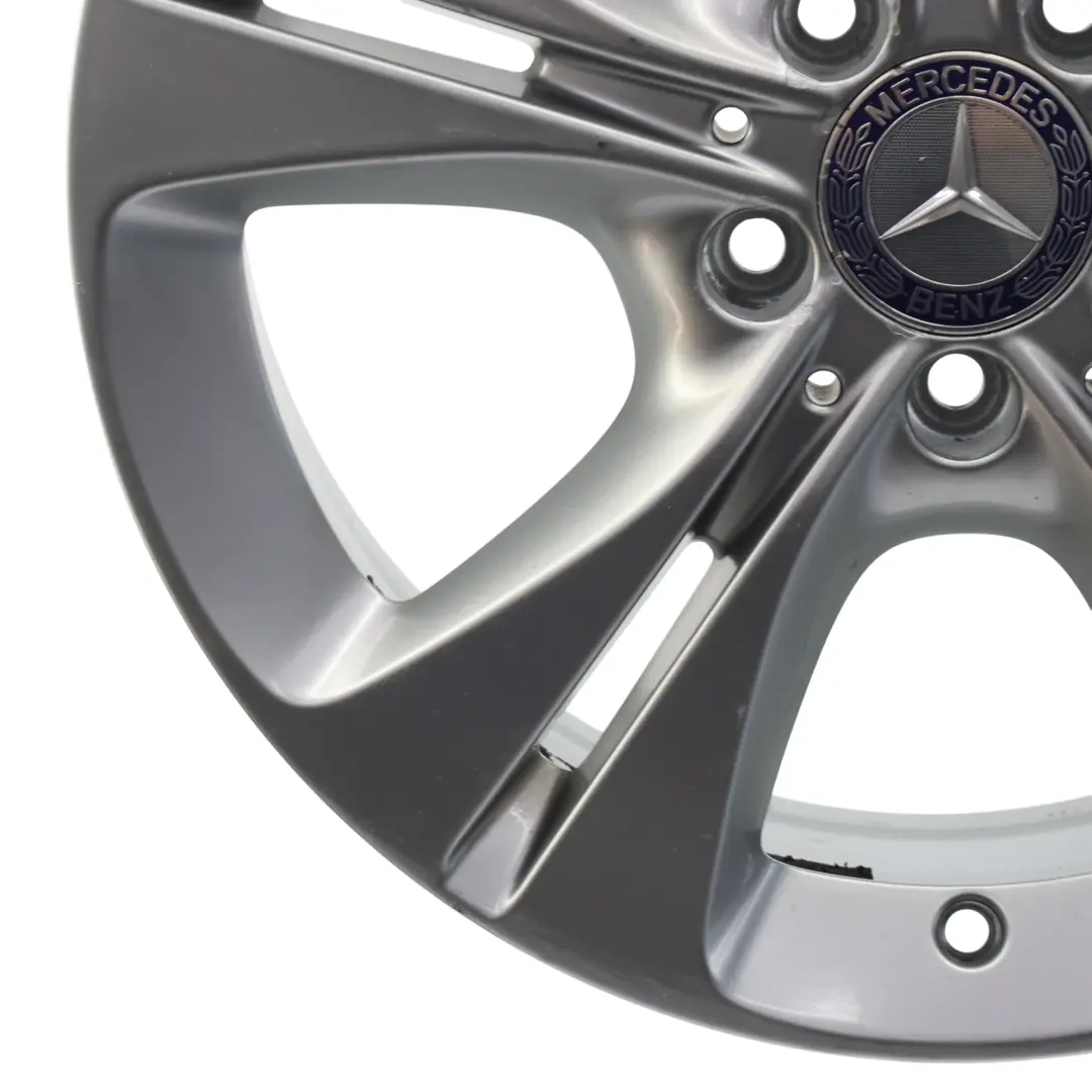 Alloy Rim 5 Double Spoke 17" 7J ET:48,5 to Mercedes W205 Silver Wheel with Part number A2054014300 Mercedes W205 Silver Wheel Alloy Rim 5 Double Spoke 17" 7J ET:48,5 - SKU A2054014300-1 - Part number A2054014300