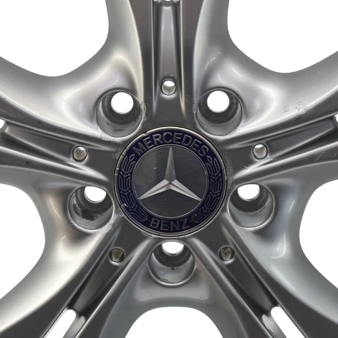 Mercedes W205 Silver Wheel Alloy Rim 5 Double Spoke 17" 7J ET:48,5 - SKU A2054014300-1 - Part number A2054014300