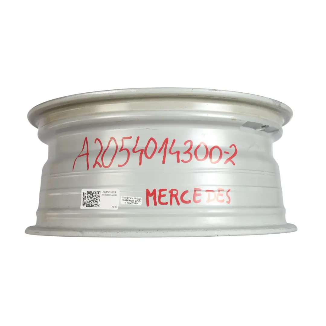 Mercedes W205 Silver Wheel Alloy Rim 5 Double Spoke 17" 7J ET:48,5 - SKU A2054014300-2 - Part number A2054014300