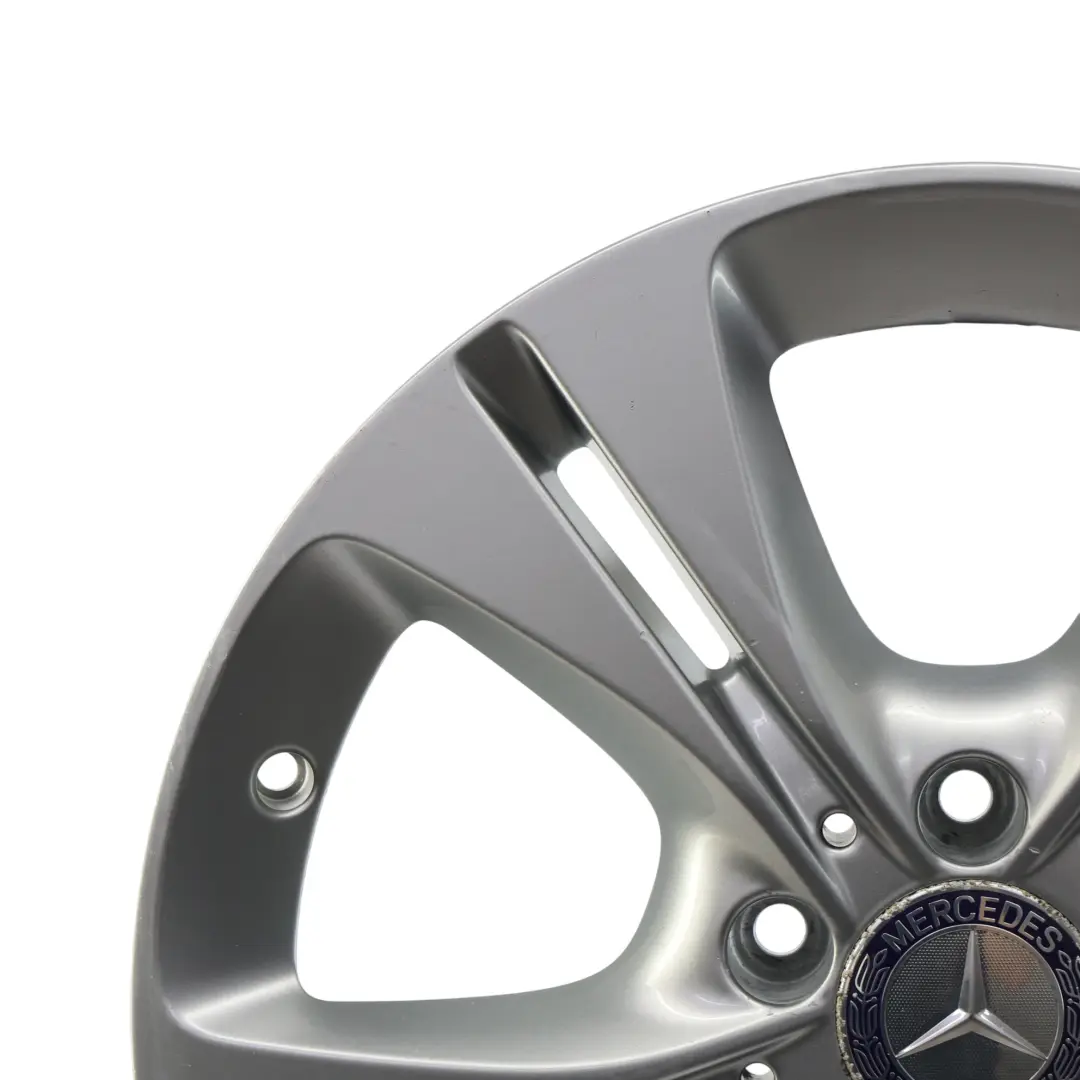 Alloy Rim 5 Double Spoke 17" 7J ET:48,5 to Mercedes W205 Silver Wheel with Part number A2054014300 Mercedes W205 Silver Wheel Alloy Rim 5 Double Spoke 17" 7J ET:48,5 - SKU A2054014300-2 - Part number A2054014300