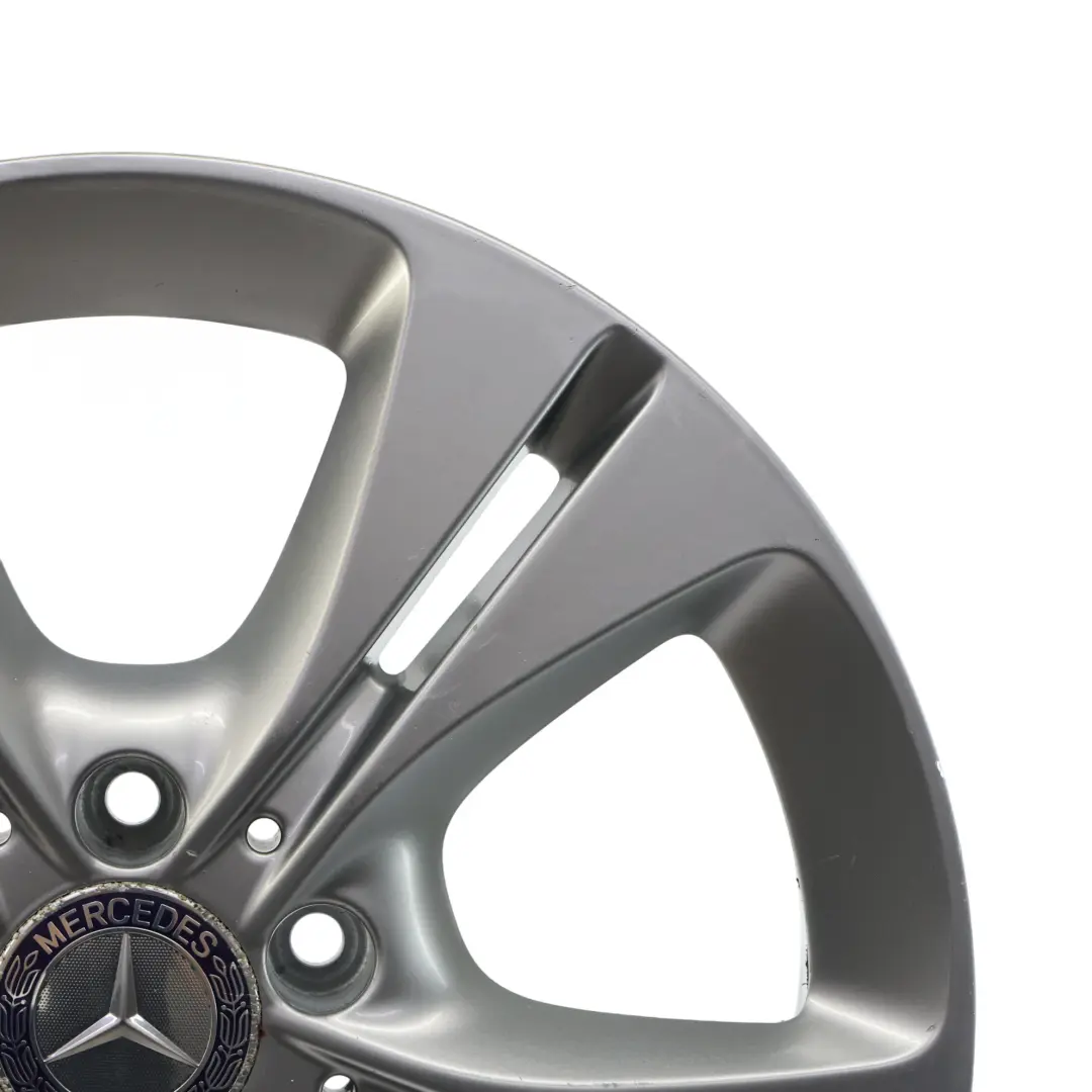 Alloy Rim 5 Double Spoke 17" 7J ET:48,5 to Mercedes W205 Silver Wheel with Part number A2054014300 Mercedes W205 Silver Wheel Alloy Rim 5 Double Spoke 17" 7J ET:48,5 - SKU A2054014300-2 - Part number A2054014300