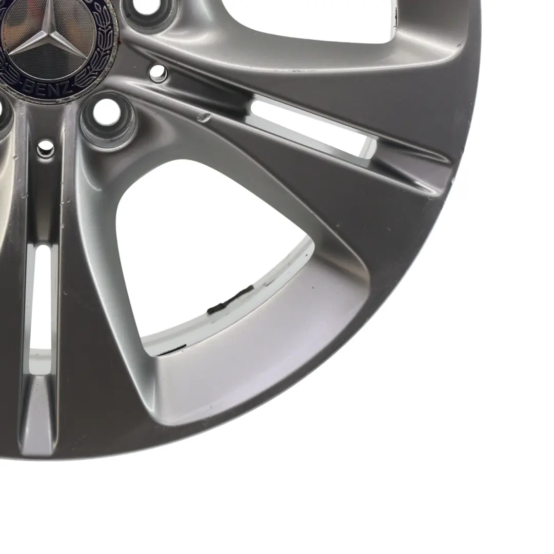 Alloy Rim 5 Double Spoke 17" 7J ET:48,5 to Mercedes W205 Silver Wheel with Part number A2054014300 Mercedes W205 Silver Wheel Alloy Rim 5 Double Spoke 17" 7J ET:48,5 - SKU A2054014300-2 - Part number A2054014300