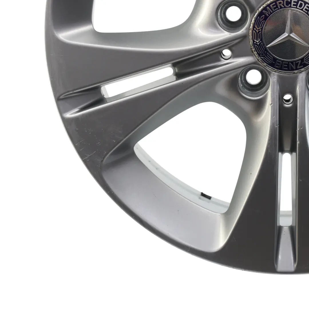 Alloy Rim 5 Double Spoke 17" 7J ET:48,5 to Mercedes W205 Silver Wheel with Part number A2054014300 Mercedes W205 Silver Wheel Alloy Rim 5 Double Spoke 17" 7J ET:48,5 - SKU A2054014300-2 - Part number A2054014300