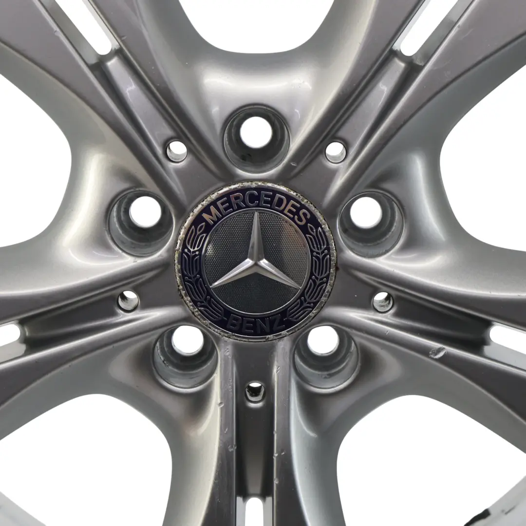 Mercedes W205 Argento Cerchio in lega 5 doppie razze 17" 7J ET:48,5 - SKU A2054014300-2 - Numero di parte A2054014300