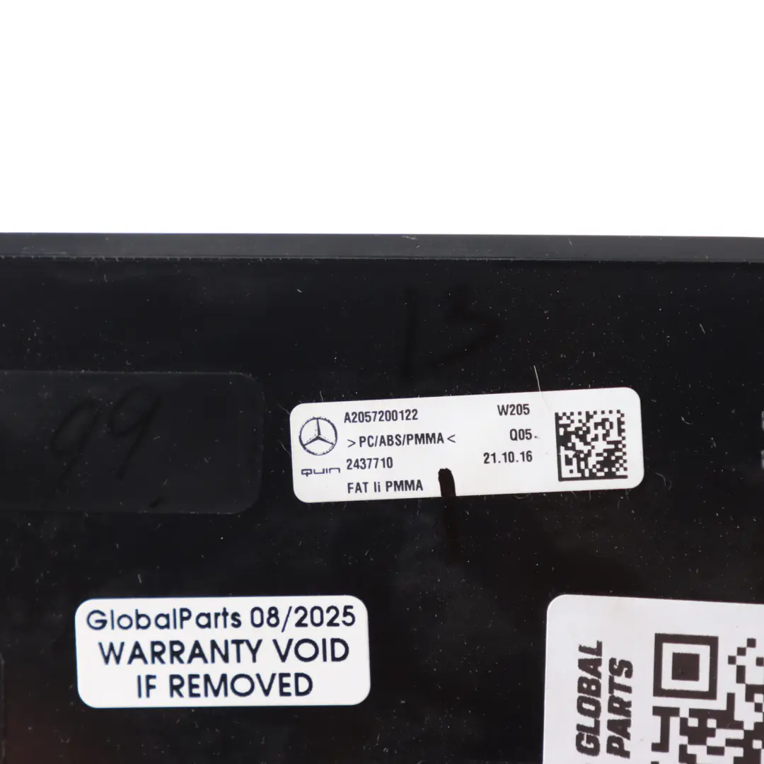 Mercedes W205 C253 Door Card Speaker Trim Strip Cover Left Front N/S - SKU A2057200122 - Part number A2057200122
