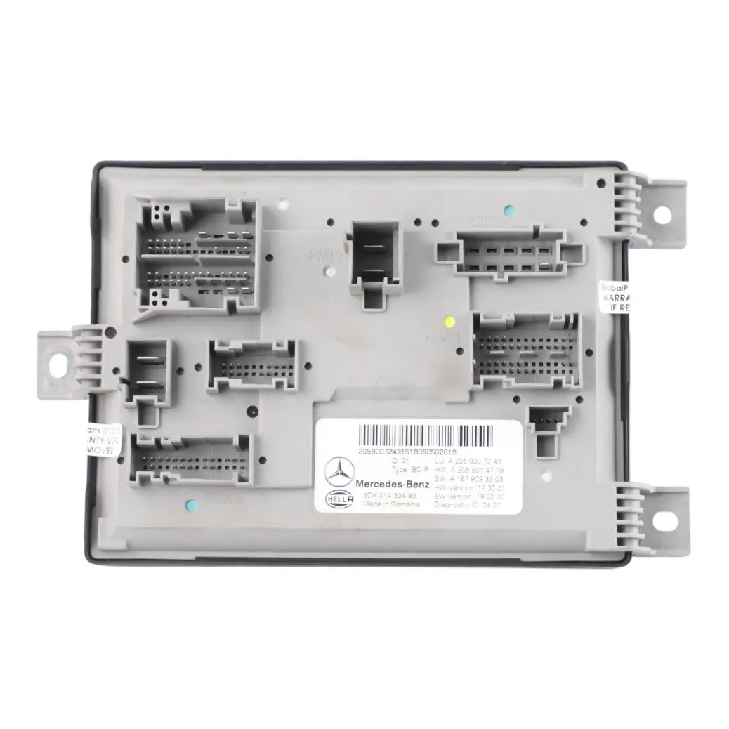 Module Central Gateway Control Unit BC-R to Mercedes S205 X253 Comfort with Part number A2059007243 Mercedes S205 X253 Comfort Module Central Gateway Control Unit BC-R - SKU A2059007243 - Part number A2059007243