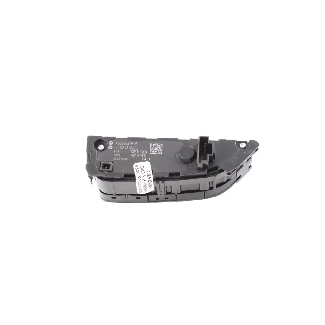 Interruptor Consola Panel Encendido Apagado Volumen para Mercedes W205 con número de pieza A2059059306 Mercedes W205 Interruptor Consola Panel Encendido Apagado Volumen - SKU A2059059306 - Número de pieza A2059059306