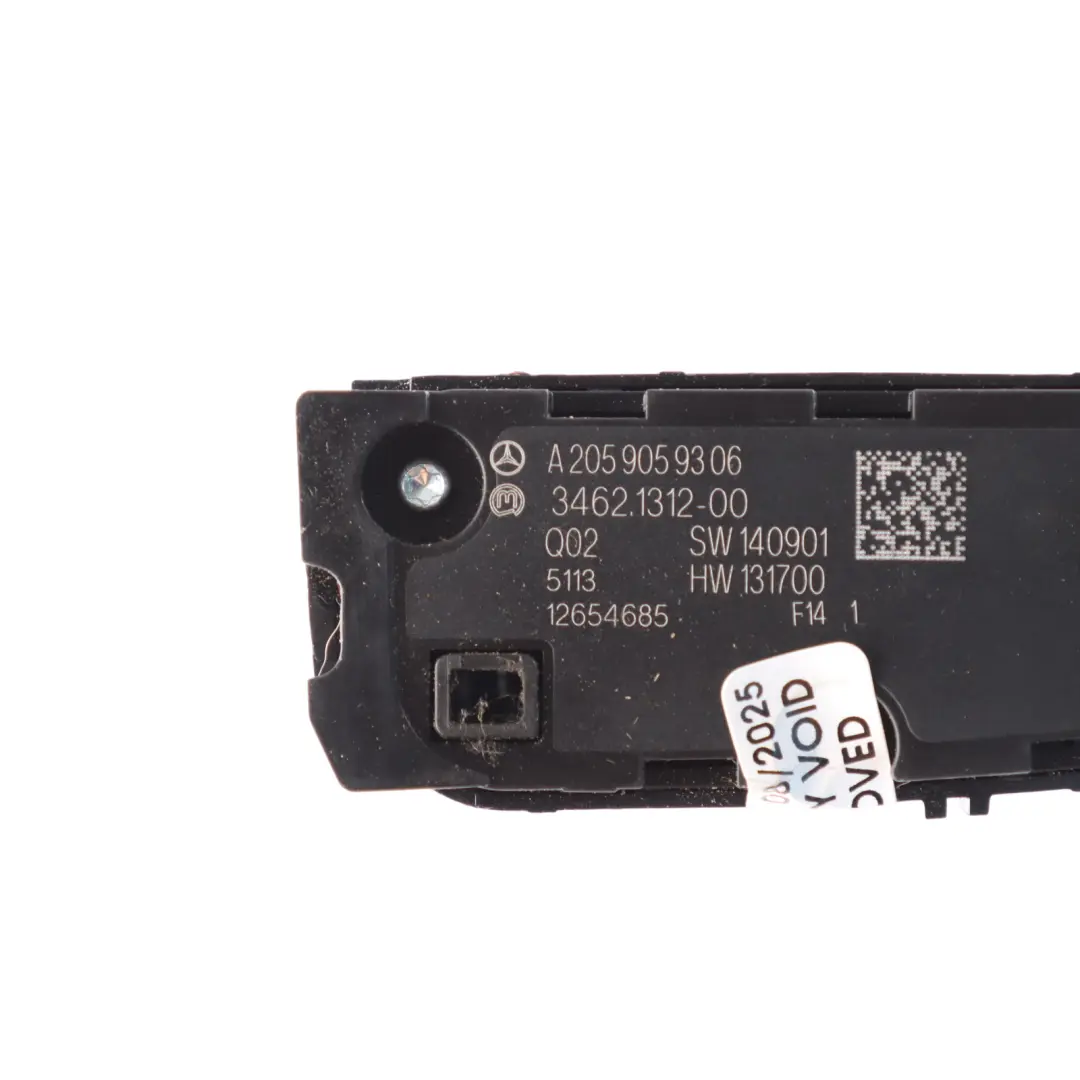 Mercedes W205 Centre Console Switch Audio Volume Power ON/OFF Panel - SKU A2059059306 - Part number A2059059306