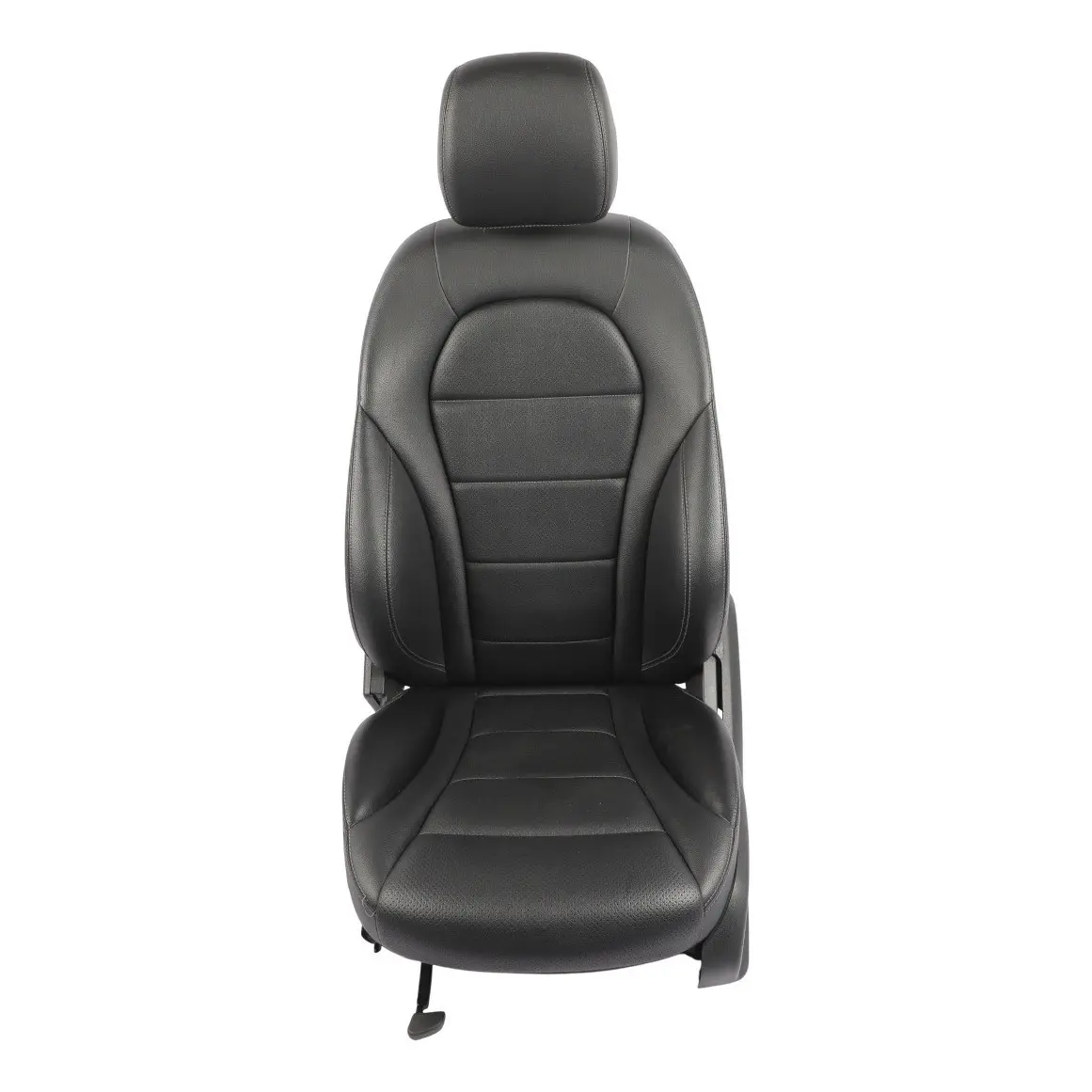Mercedes-Benz W205 S205 Voorstoel Links Verwarmd Kunstleer Zwart Lumbaal