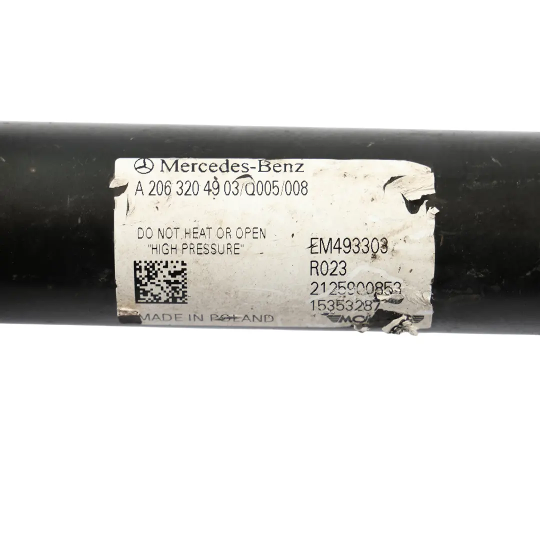 Shock Absorber Strut Rear Axle Left Right N/O/S to Mercedes W206 with Part number A2063204903 Mercedes W206 Shock Absorber Strut Rear Axle Left Right N/O/S - SKU A2063204903 - Part number A2063204903