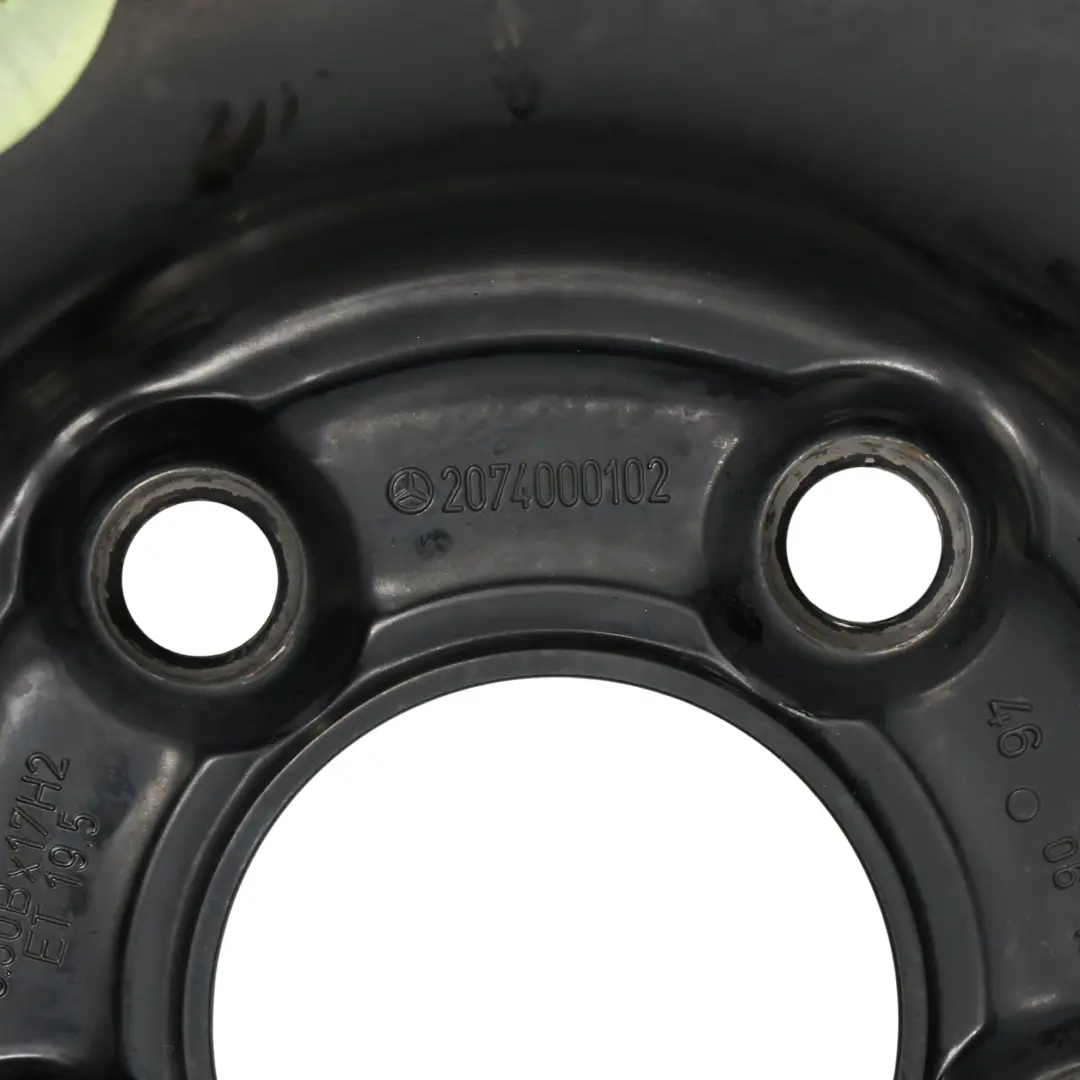 W207 Ruota Scorta Acciaio Pneumatico R17 3.5J ET:19,5 per Mercedes W204 con numero di parte A2074000102 Mercedes W204 W207 Ruota Scorta Acciaio Pneumatico R17 3.5J ET:19,5 - SKU A2074000102-1 - Numero di parte A2074000102