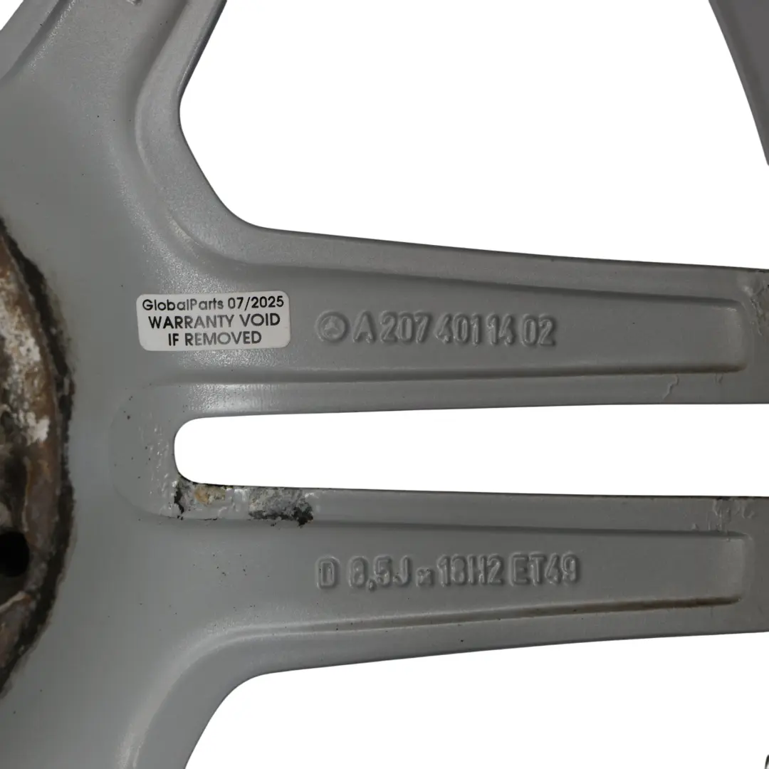Mercedes W207 A207 Jante Alu 18" 8.5J ET:49 6-Double Spoke - SKU A2074011402-1 - Numéro de pièce A2074011402