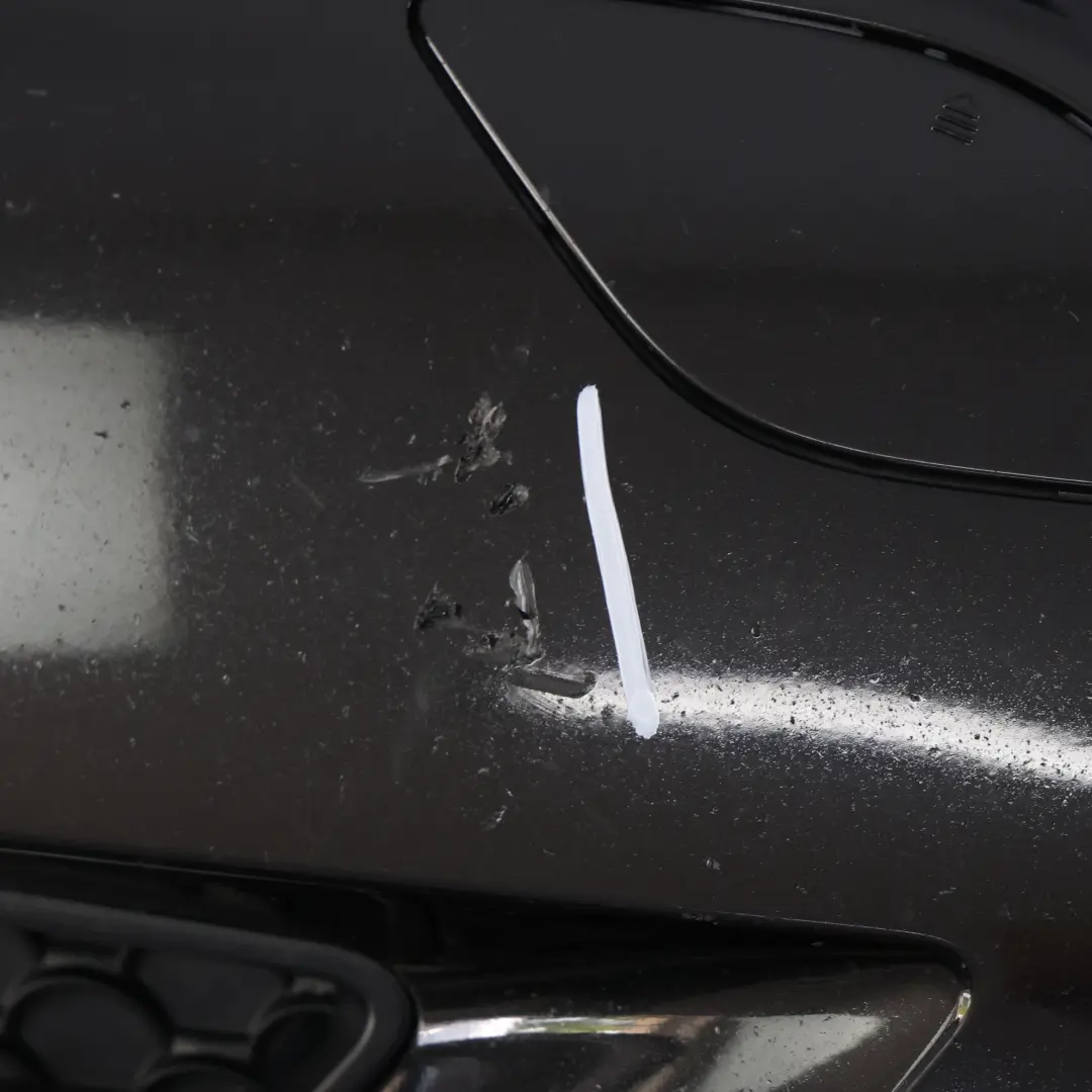 Mercedes W207 Bumper Front Trim Panel AMG Covering Obsidian Black Metallic - 197 - SKU A2078800447-OB2 - Part number A2078800447