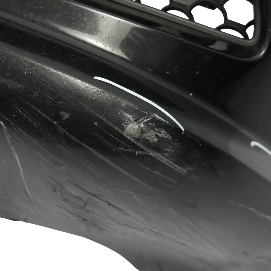 Mercedes W207 Bumper Front Trim Panel AMG Covering Obsidian Black Metallic - 197 - SKU A2078800447-OB2 - Part number A2078800447