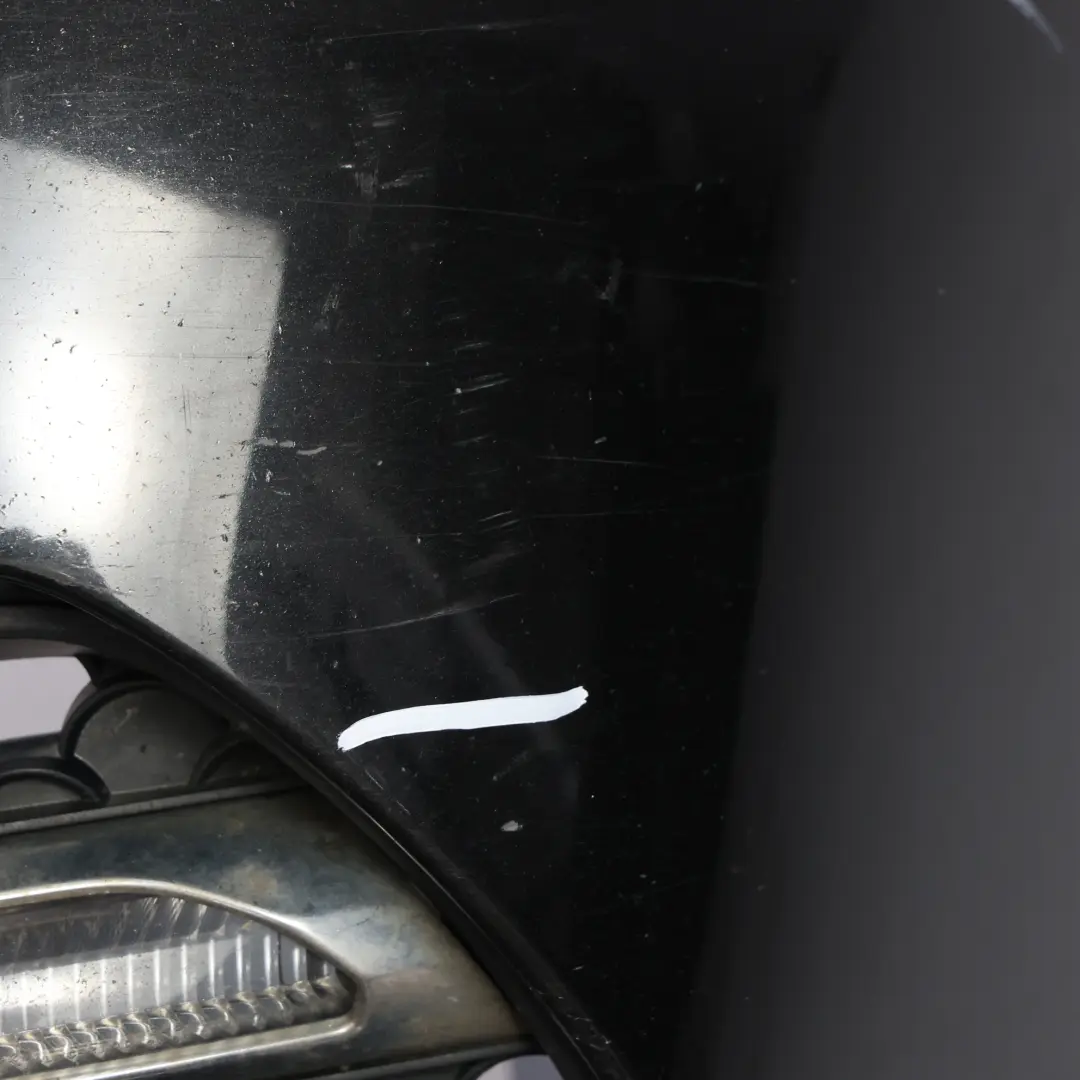 Mercedes W207 Bumper Front Trim Panel AMG Covering Obsidian Black Metallic - 197 - SKU A2078800447-OB2 - Part number A2078800447
