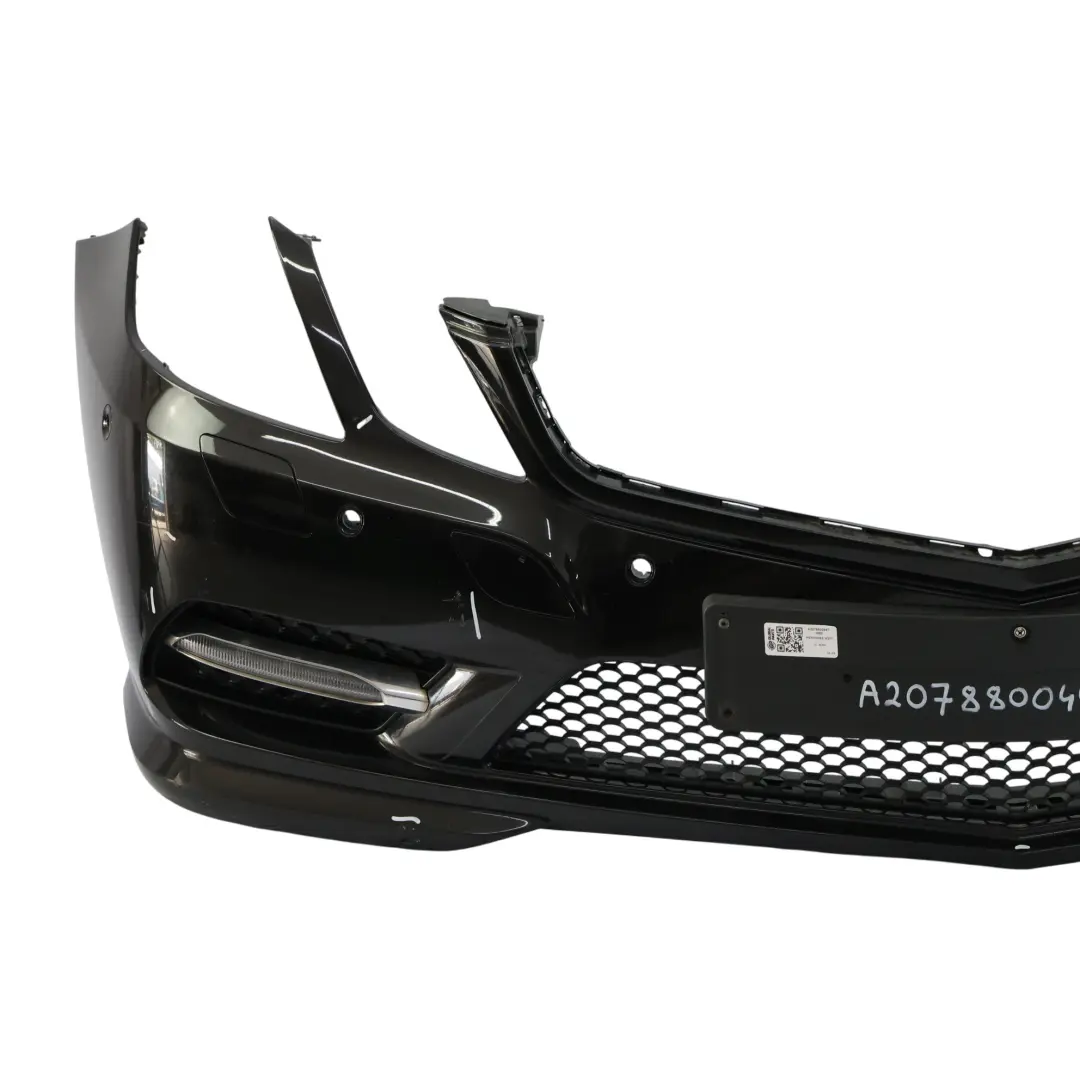 Mercedes W207 Przedni Zderzak AMG Obsidian Black Czarny Metalik - 197 - SKU A2078800447-OB2 - Numer Części A2078800447