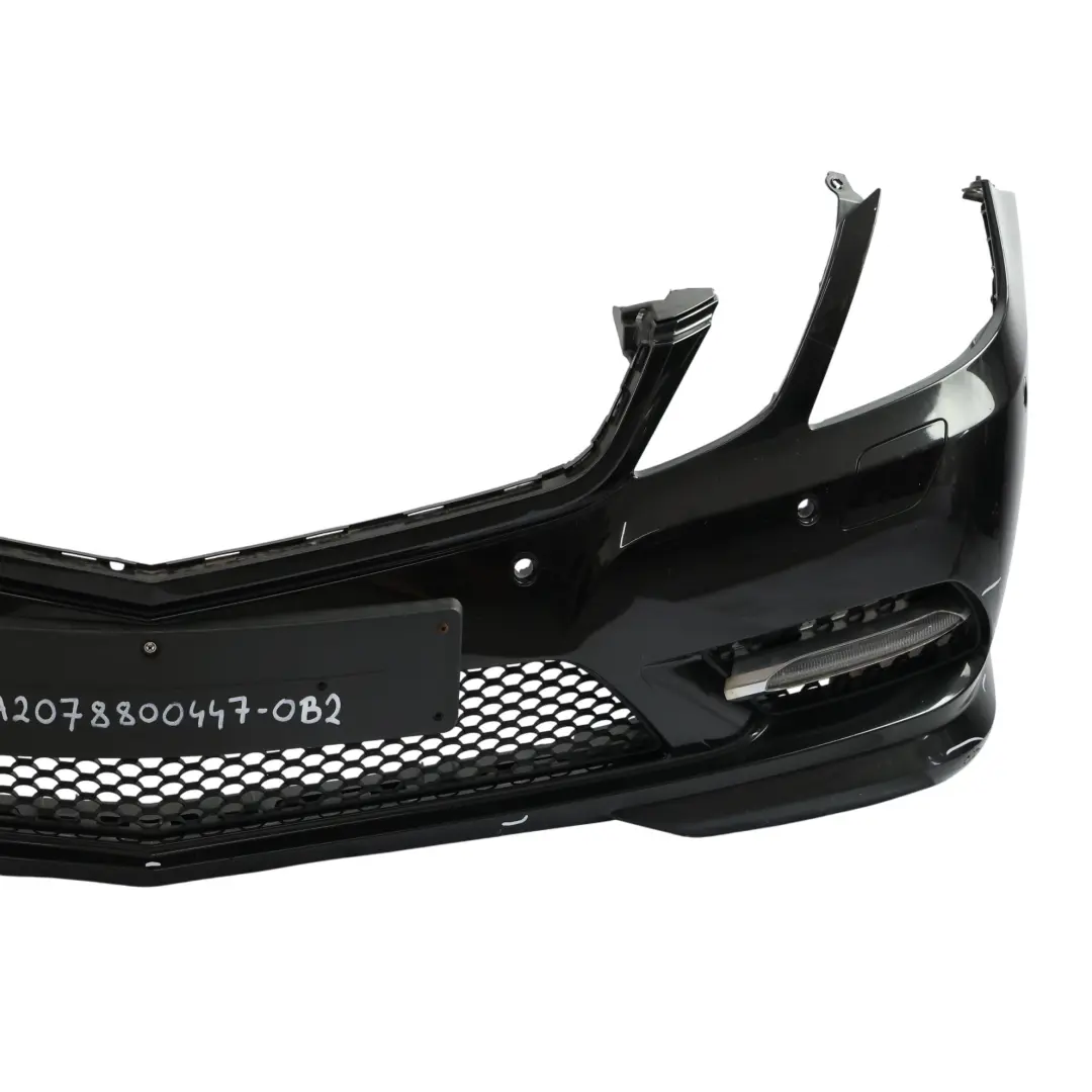 Mercedes W207 Przedni Zderzak AMG Obsidian Black Czarny Metalik - 197 - SKU A2078800447-OB2 - Numer Części A2078800447