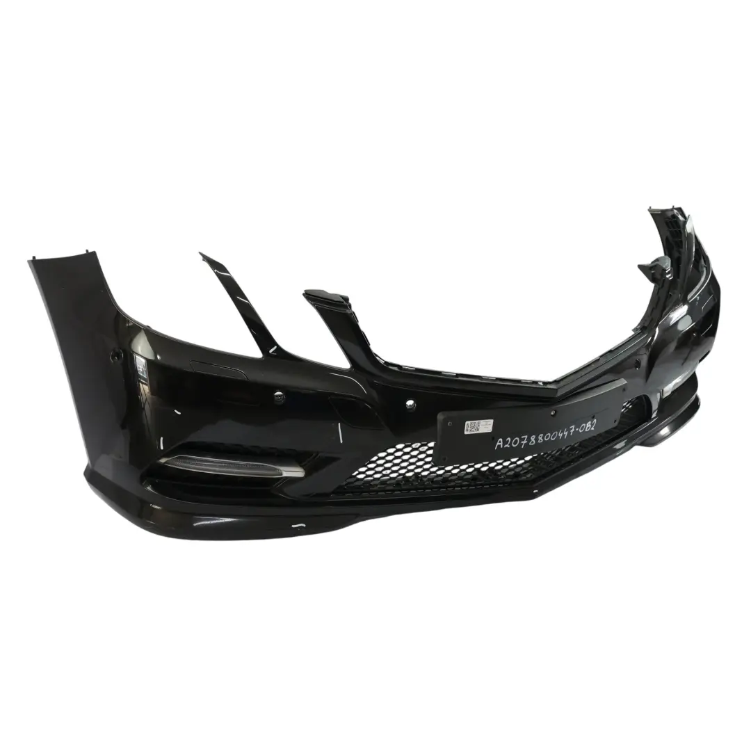 Mercedes W207 Przedni Zderzak AMG Obsidian Black Czarny Metalik - 197 - SKU A2078800447-OB2 - Numer Części A2078800447