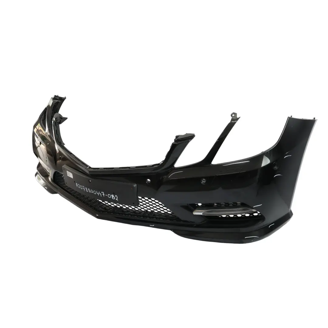 Mercedes W207 Przedni Zderzak AMG Obsidian Black Czarny Metalik - 197 - SKU A2078800447-OB2 - Numer Części A2078800447