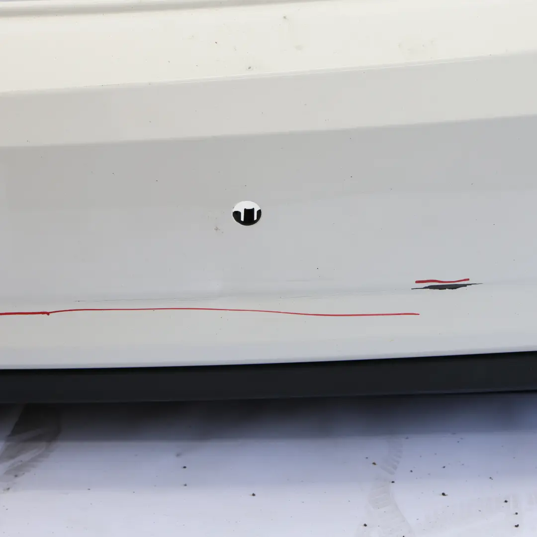 Bumper Trim Panel Covering Polar White - 149 to Mercedes A207 C207 Rear with Part number A2078803647 Mercedes A207 C207 Rear Bumper Trim Panel Covering Polar White - 149 - SKU A2078803647-POL - Part number A2078803647