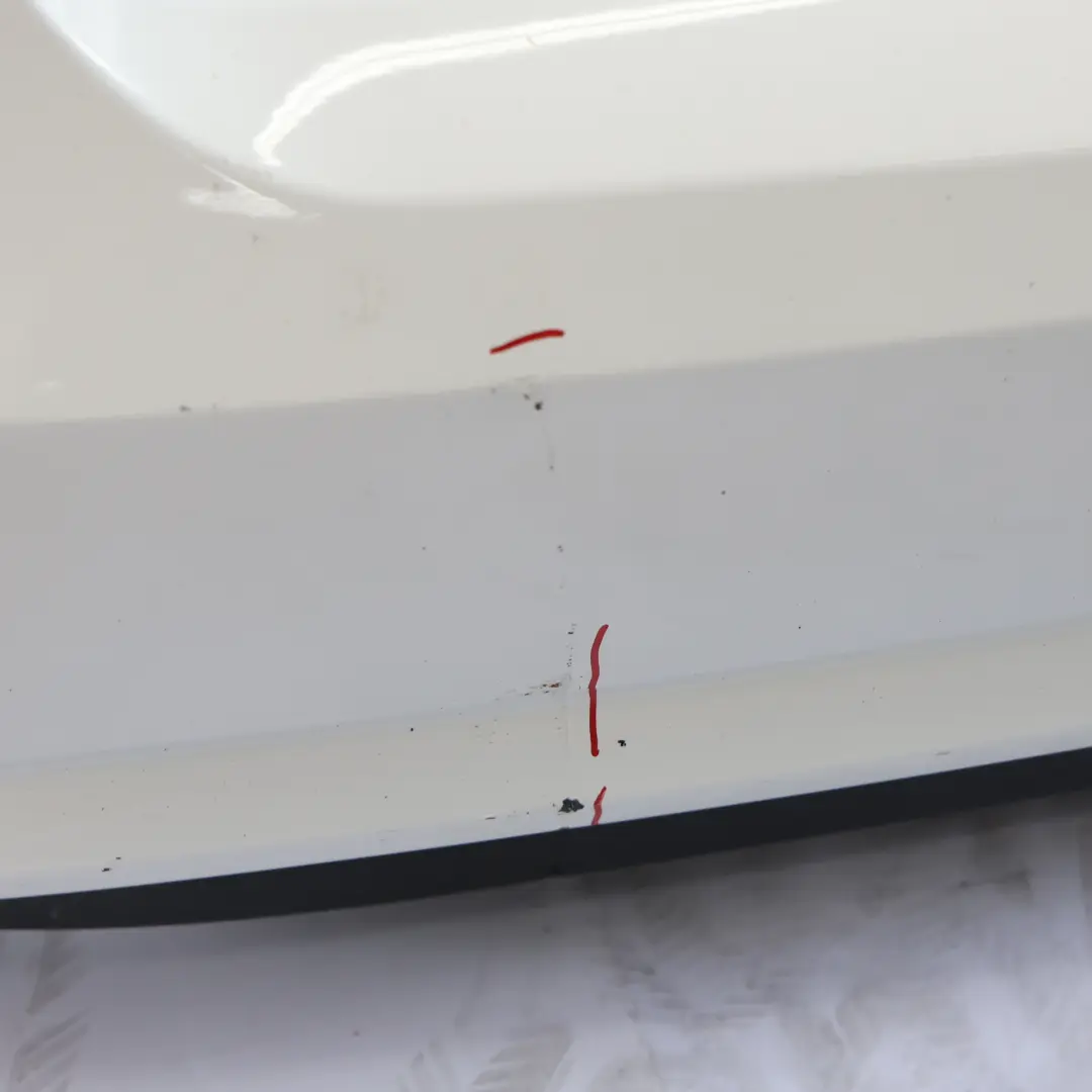 Bumper Trim Panel Covering Polar White - 149 to Mercedes A207 C207 Rear with Part number A2078803647 Mercedes A207 C207 Rear Bumper Trim Panel Covering Polar White - 149 - SKU A2078803647-POL - Part number A2078803647