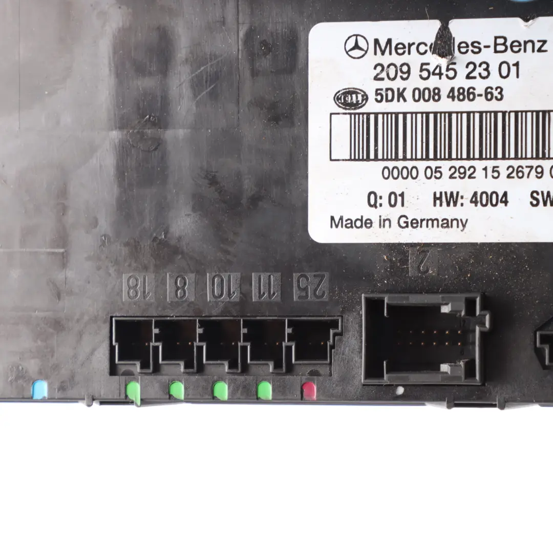 Fuse Box Rear SAM Module Control Unit to Mercedes W209 Convertible with Part number A2095452301 Mercedes W209 Convertible Fuse Box Rear SAM Module Control Unit - SKU A2095452301-1 - Part number A2095452301