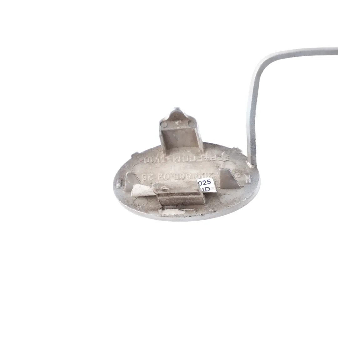 Flap Towing Eye Cover Rear Bumper Iridium Silver - 775 to Mercedes C209 with Part number A2098850326 Mercedes C209 Flap Towing Eye Cover Rear Bumper Iridium Silver - 775 - SKU A2098850326-IRS - Part number A2098850326