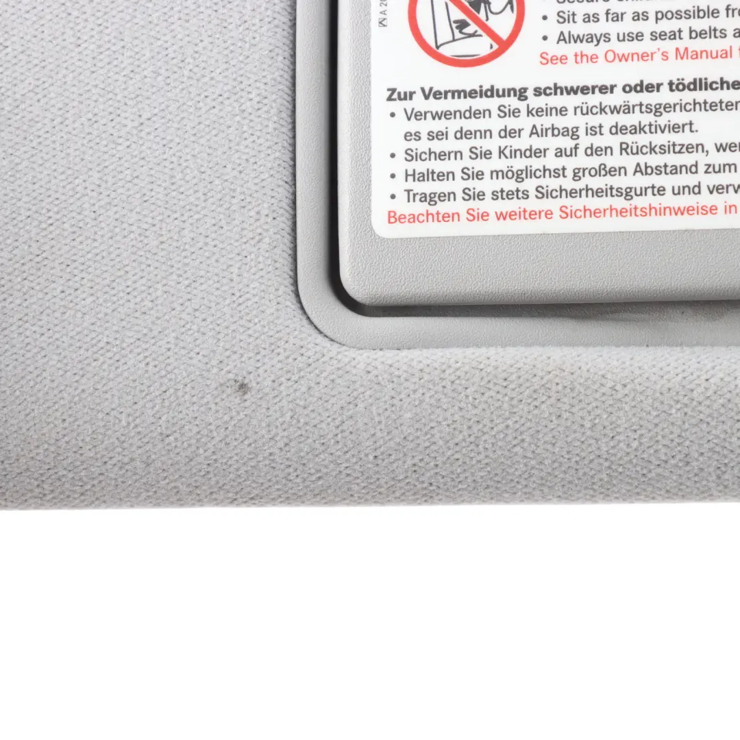 Mercedes-Benz E-Klasse S211 W211 Blende Sonnenblende Links für mit Teilenummer A2118100310 Mercedes-Benz E-Klasse S211 W211 Blende Sonnenblende Links - SKU A2118100310 - Teilenummer A2118100310