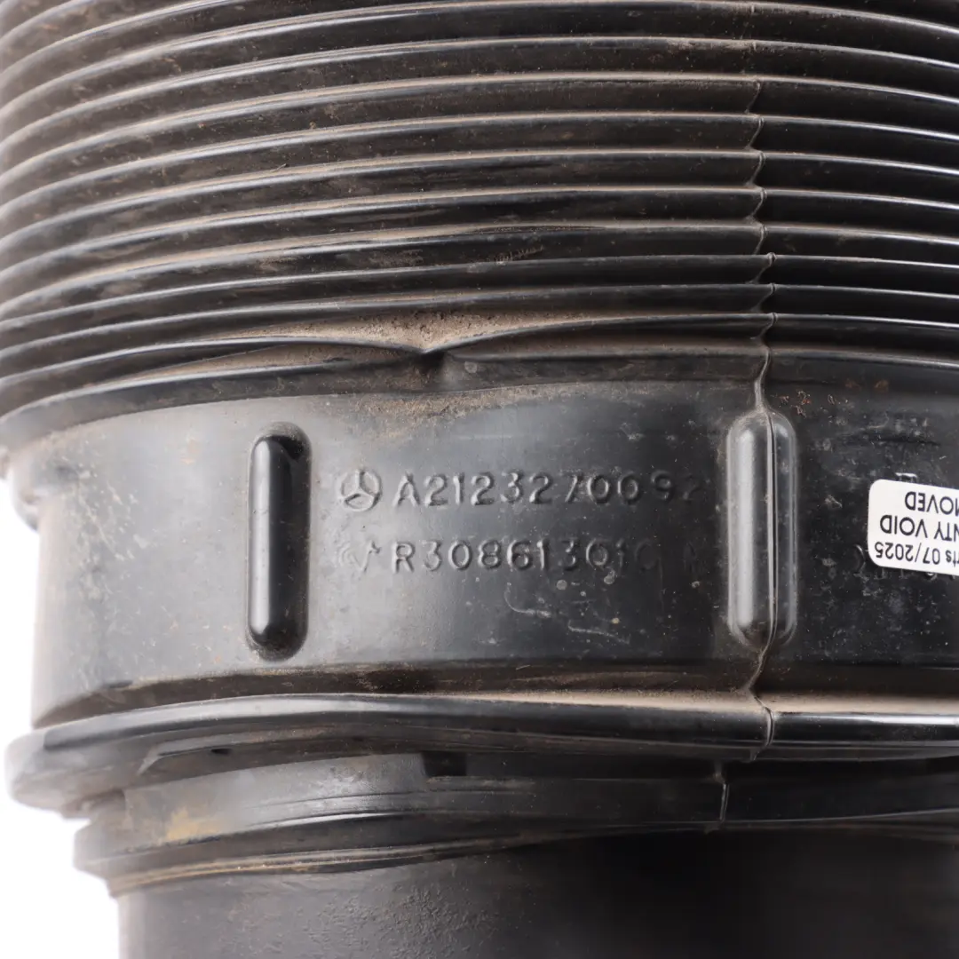 Mercedes W212 Rear Absorber Air Suspension Shock Bag Left N/S Spring - SKU A2123203925 - Part number A2123203925