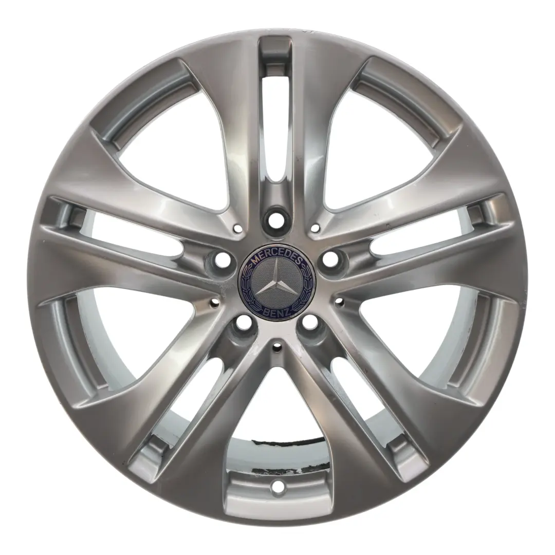 Mercedes W212 Alloy Wheel Rim 5-Double Spoke Silver 17" ET:48 8J - SKU A2124010902-1 - Part number A2124010902