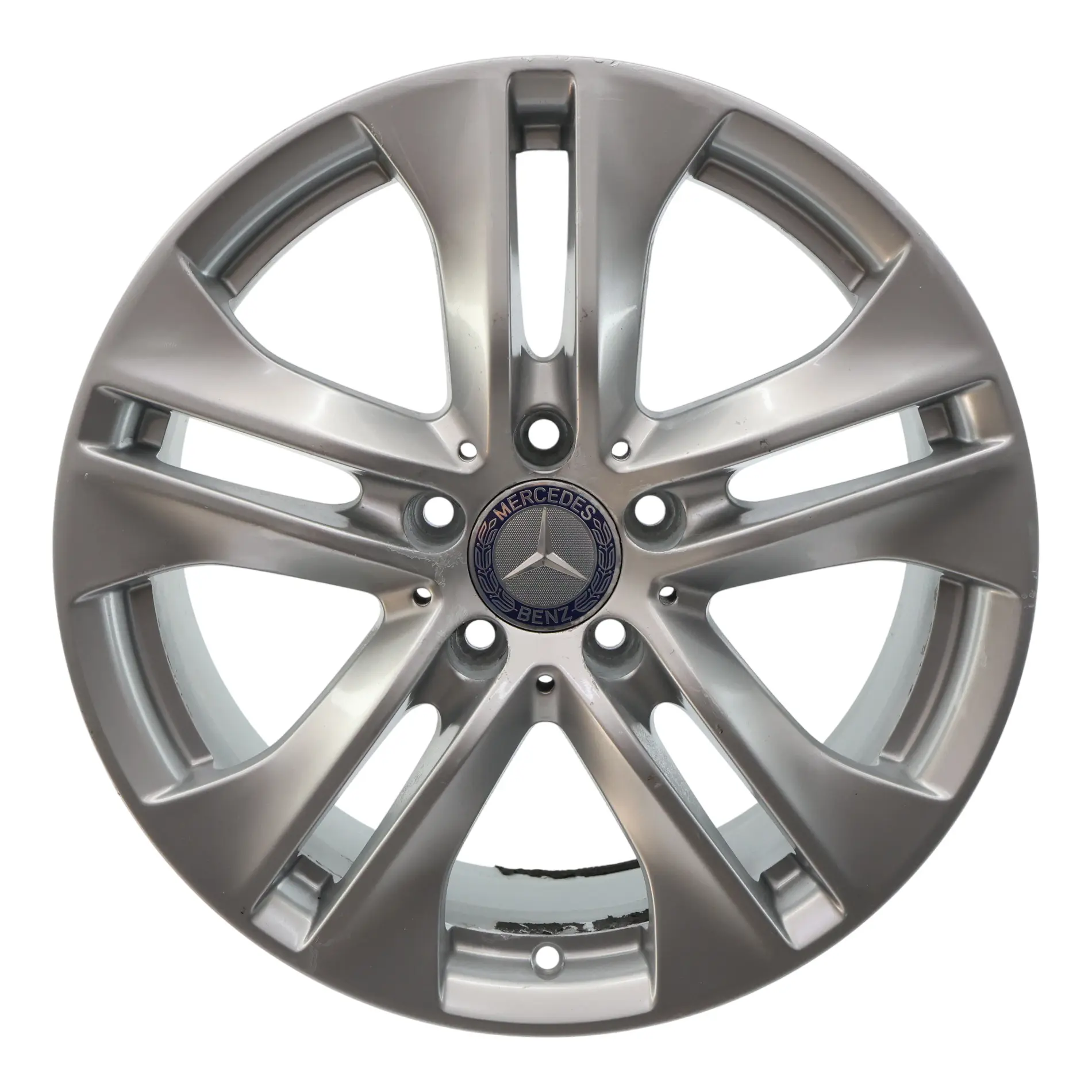 Mercedes W212 Cerchio In Lega Argento A 5 Doppie Razze 17" ET:48 8J A2124010902
