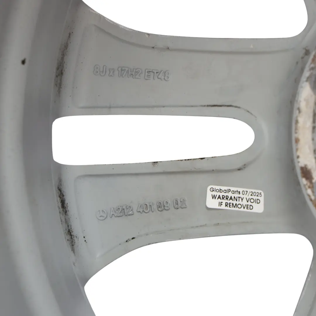 Mercedes W212 Alloy Wheel Rim 5-Double Spoke Silver 17" ET:48 8J - SKU A2124010902-1 - Part number A2124010902
