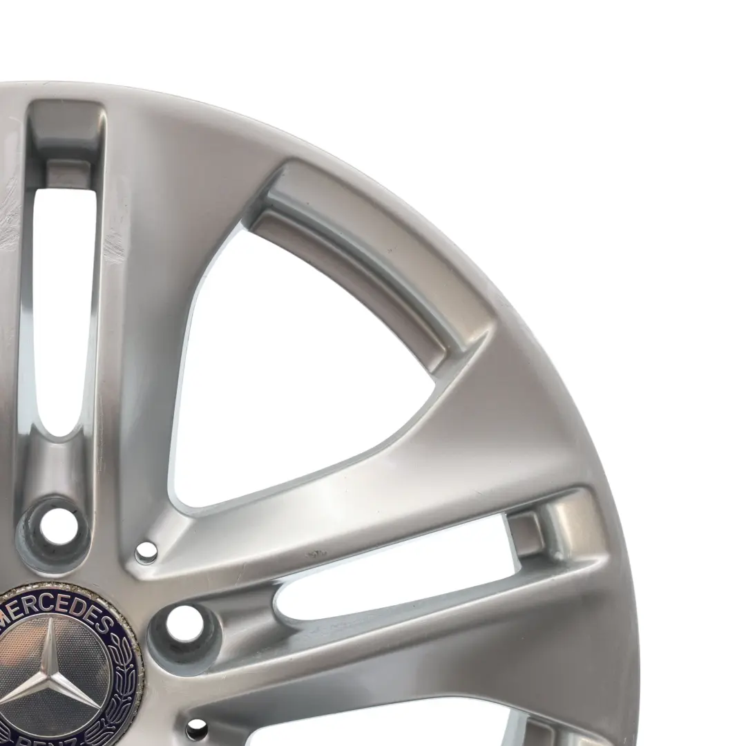 Alloy Wheel Rim 5-Double Spoke 17" ET:48 8J to Mercedes W212 Silver with Part number A2124010902 Mercedes W212 Silver Alloy Wheel Rim 5-Double Spoke 17" ET:48 8J - SKU A2124010902-2 - Part number A2124010902