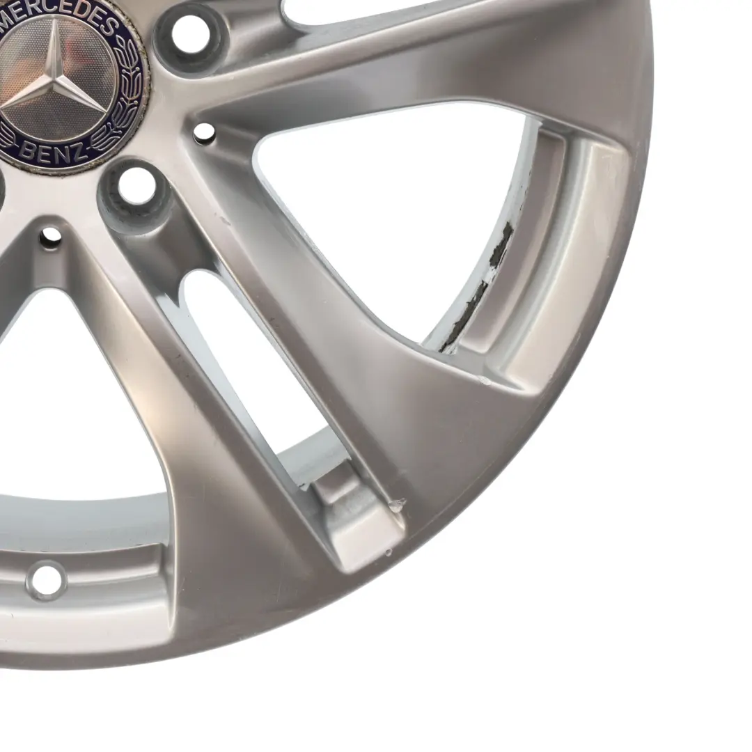 Mercedes W212 Silber Leicht Metal Felge 5-Doppelspeiche 17" ET:48 8J - SKU A2124010902-2 - Teilenummer A2124010902