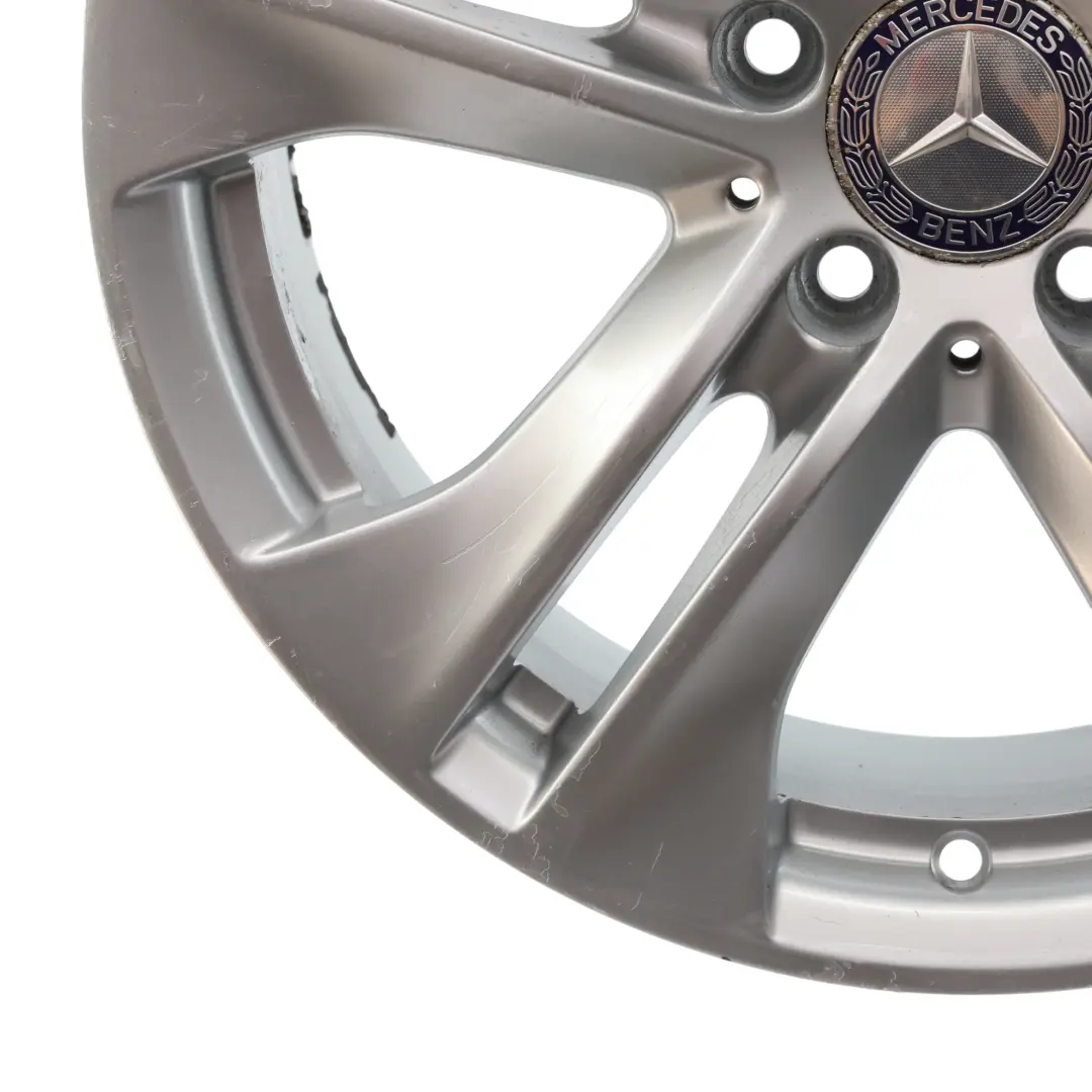 Mercedes W212 Silber Leicht Metal Felge 5-Doppelspeiche 17" ET:48 8J - SKU A2124010902-2 - Teilenummer A2124010902