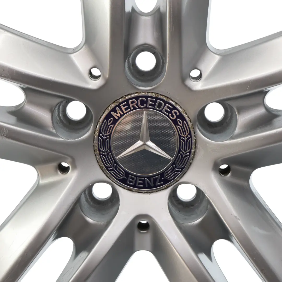 Mercedes W212 Silber Leicht Metal Felge 5-Doppelspeiche 17" ET:48 8J - SKU A2124010902-2 - Teilenummer A2124010902