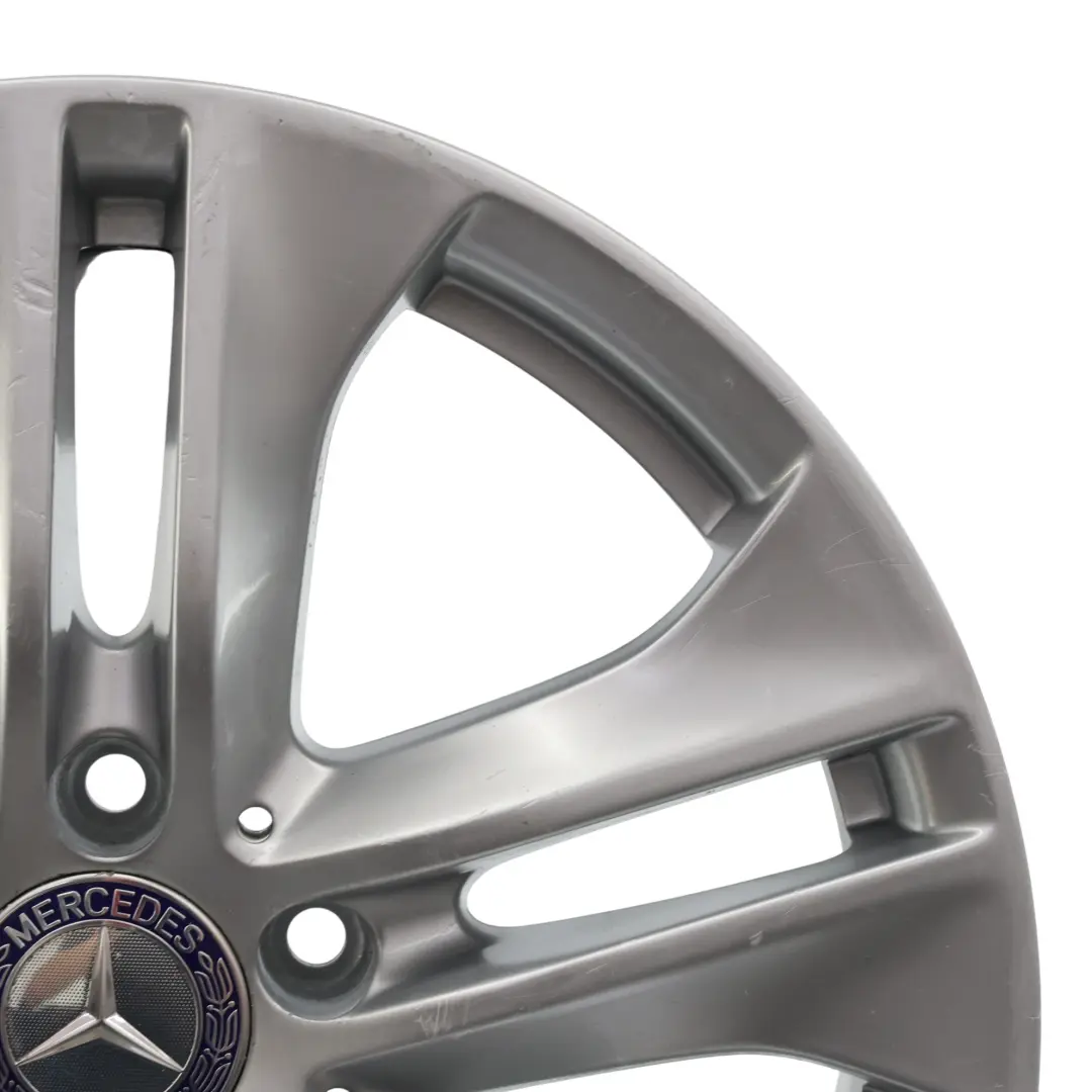 Mercedes W212 Silver Alloy Wheel Rim 5-Double Spoke 17" ET:48 8J - SKU A2124010902-3 - Part number A2124010902