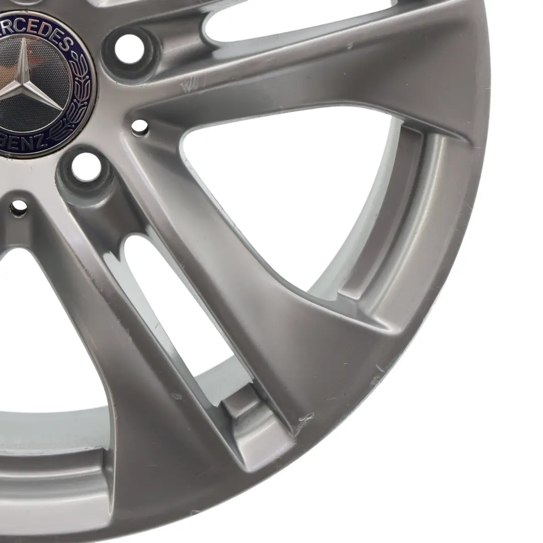 Mercedes W212 Silver Alloy Wheel Rim 5-Double Spoke 17" ET:48 8J - SKU A2124010902-3 - Part number A2124010902