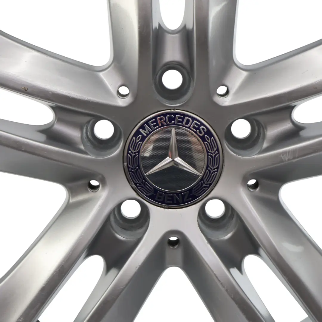 Alloy Wheel Rim 5-Double Spoke 17" ET:48 8J to Mercedes W212 Silver with Part number A2124010902 Mercedes W212 Silver Alloy Wheel Rim 5-Double Spoke 17" ET:48 8J - SKU A2124010902-3 - Part number A2124010902