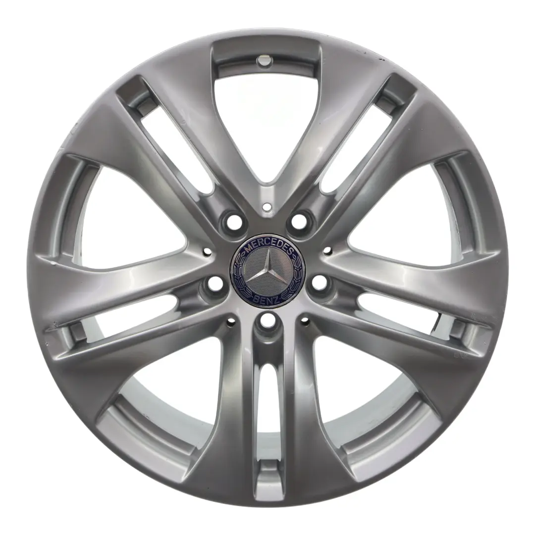 Mercedes W212 Silver Alloy Wheel Rim 5-Double Spoke 17" ET:48 8J - SKU A2124010902-4 - Part number A2124010902