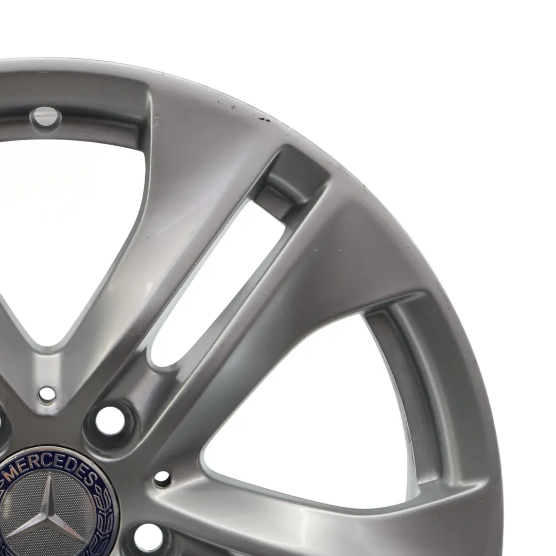 Alloy Wheel Rim 5-Double Spoke 17" ET:48 8J to Mercedes W212 Silver with Part number A2124010902 Mercedes W212 Silver Alloy Wheel Rim 5-Double Spoke 17" ET:48 8J - SKU A2124010902-4 - Part number A2124010902