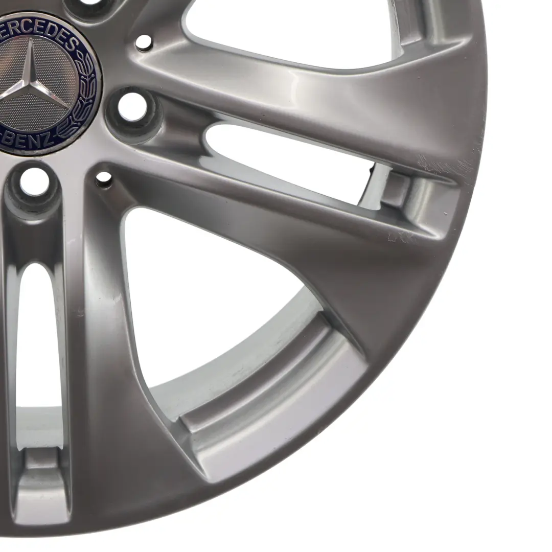 Alloy Wheel Rim 5-Double Spoke 17" ET:48 8J to Mercedes W212 Silver with Part number A2124010902 Mercedes W212 Silver Alloy Wheel Rim 5-Double Spoke 17" ET:48 8J - SKU A2124010902-4 - Part number A2124010902