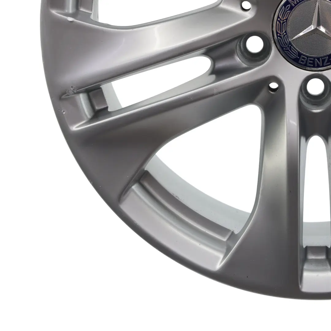 Alloy Wheel Rim 5-Double Spoke 17" ET:48 8J to Mercedes W212 Silver with Part number A2124010902 Mercedes W212 Silver Alloy Wheel Rim 5-Double Spoke 17" ET:48 8J - SKU A2124010902-4 - Part number A2124010902