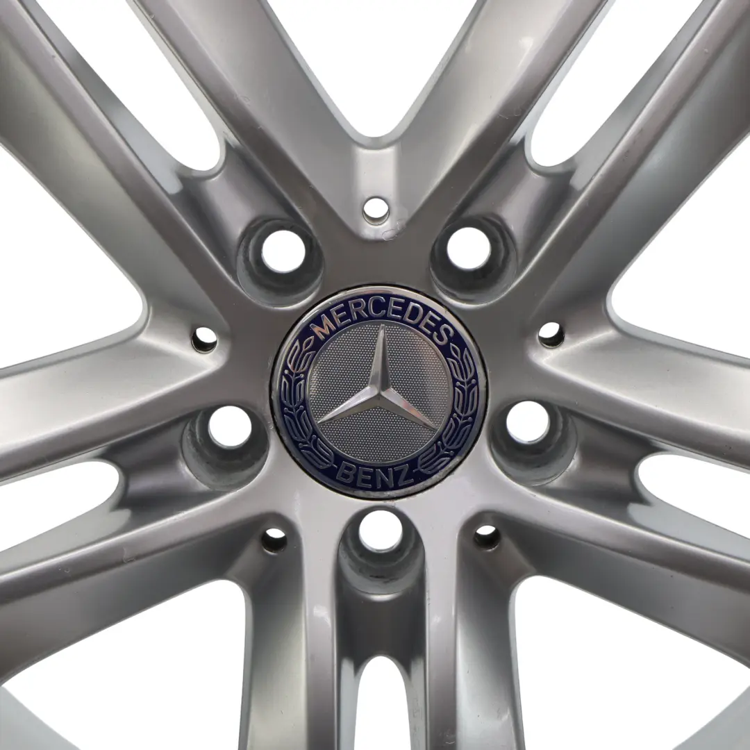 Alloy Wheel Rim 5-Double Spoke 17" ET:48 8J to Mercedes W212 Silver with Part number A2124010902 Mercedes W212 Silver Alloy Wheel Rim 5-Double Spoke 17" ET:48 8J - SKU A2124010902-4 - Part number A2124010902