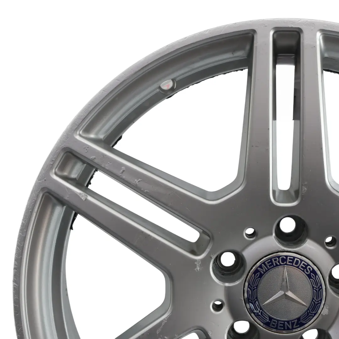 Mercedes W212 Rear Axle Silver Alloy Wheel Rim 18" ET:48 8,5J - SKU A2124012302-1 - Part number A2124012302