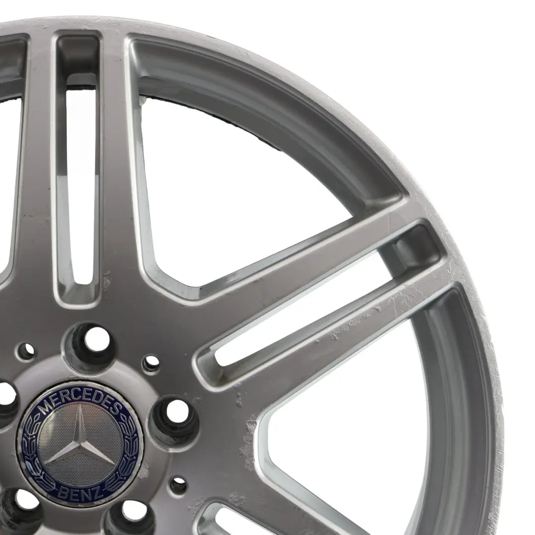 Mercedes W212 Rear Axle Silver Alloy Wheel Rim 18" ET:48 8,5J - SKU A2124012302-1 - Part number A2124012302